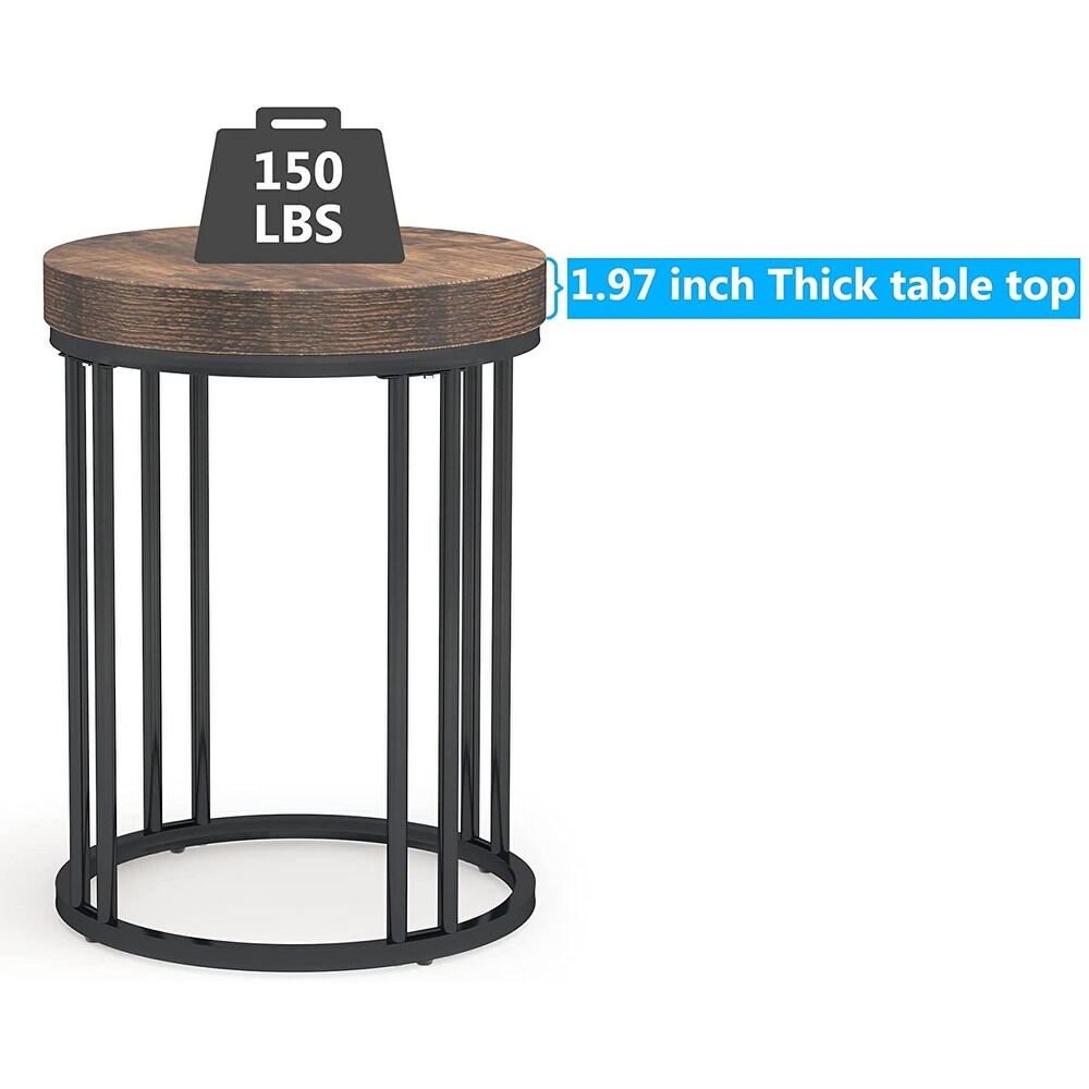 Nightstand Round Side End Table Side Table