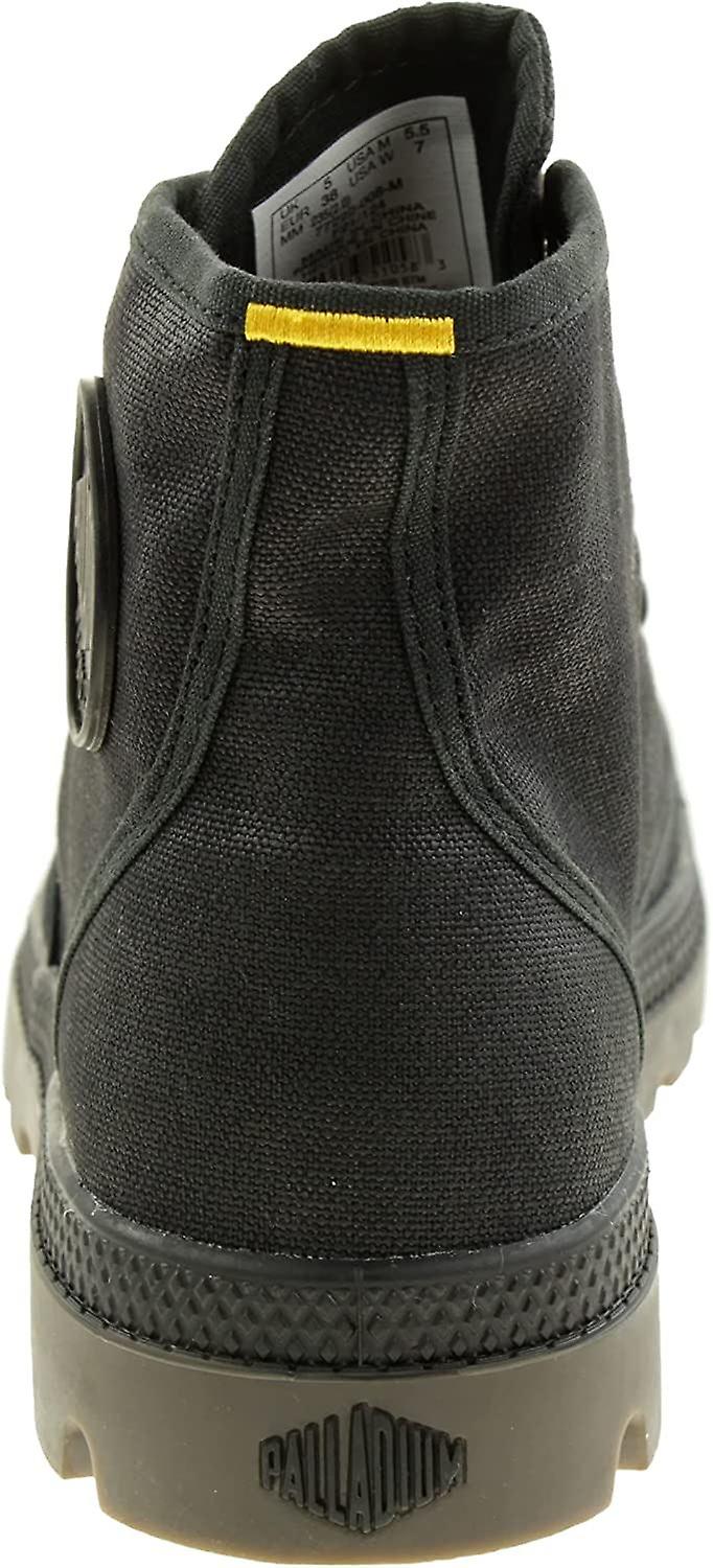 Palladium Pampa Hi Black Mens Waxed Canvas Ankle Mid Boots-7