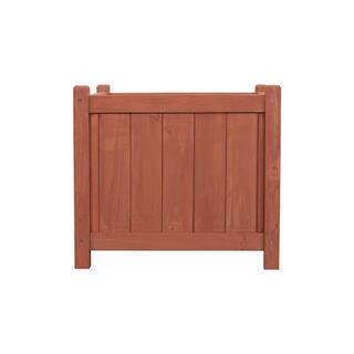 Leisure Season 18 in. Square Cedar Planter Box PB20011