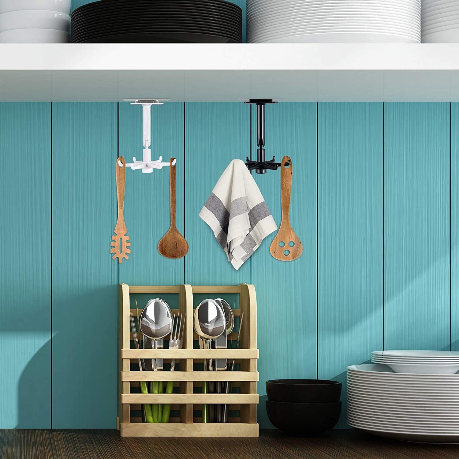 [2022 Best Kitchen Helper]360°Rotating Self-Adhesive Utility Hook