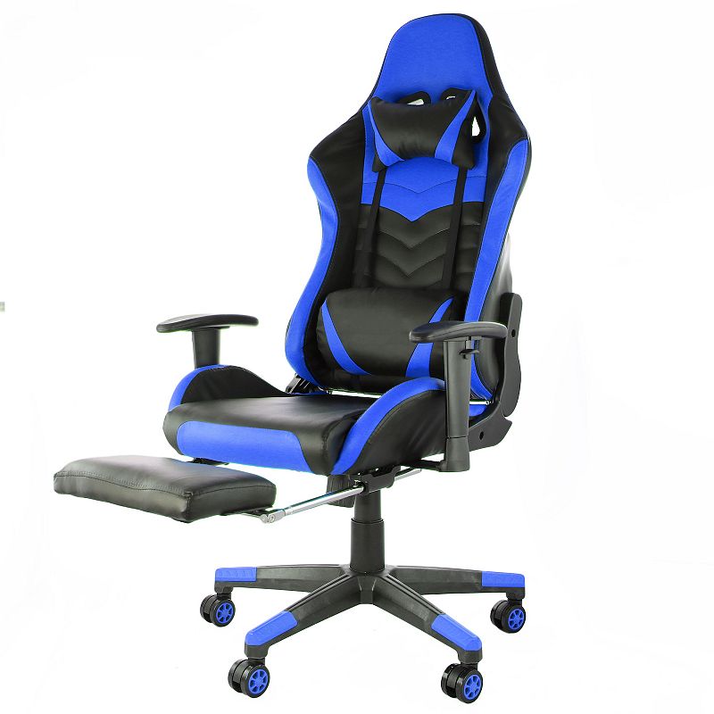 GameFitz Gaming Chair in Black and Blue