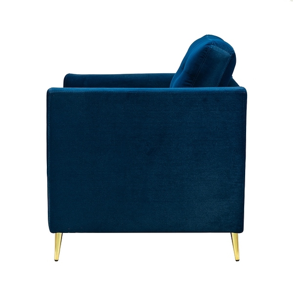 Clara Modern Upholstered Club Chair with Tufted Back by HULALA HOME