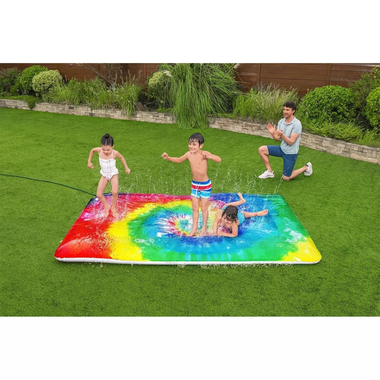 H2OGO! Tie Dye Blobz Water-Filled Splash Pad, 9’ 10”