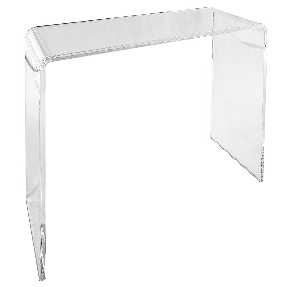 Veobreen 40 inch Console Table/Desk in Clear Acyrlic