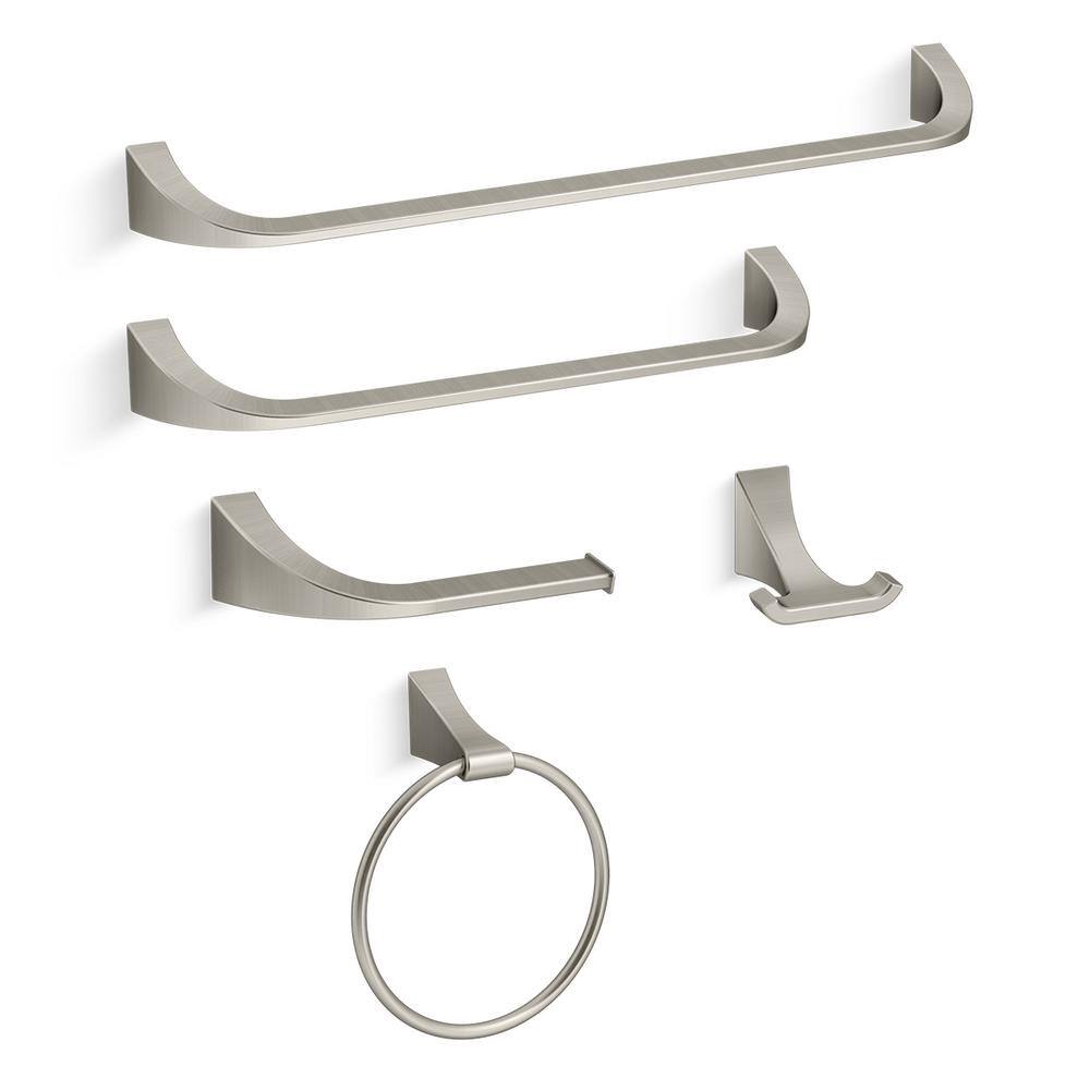 KOHLER Katun 18 in. Towel Bar in Vibrant Brushed Nickel K-R26116-BN