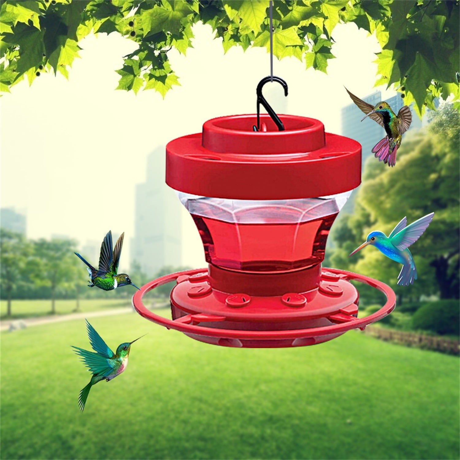 Yotyukeb Hummingbird Feeders For Outdoors Bee Proof Part Base For Easy Cleaning