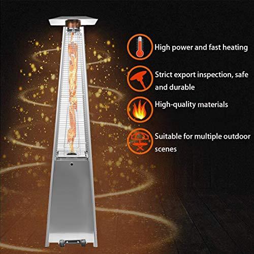 2 Sets 40,000 Btu Propane Patio Heater, Standing Pyramid Outdoor Heaters