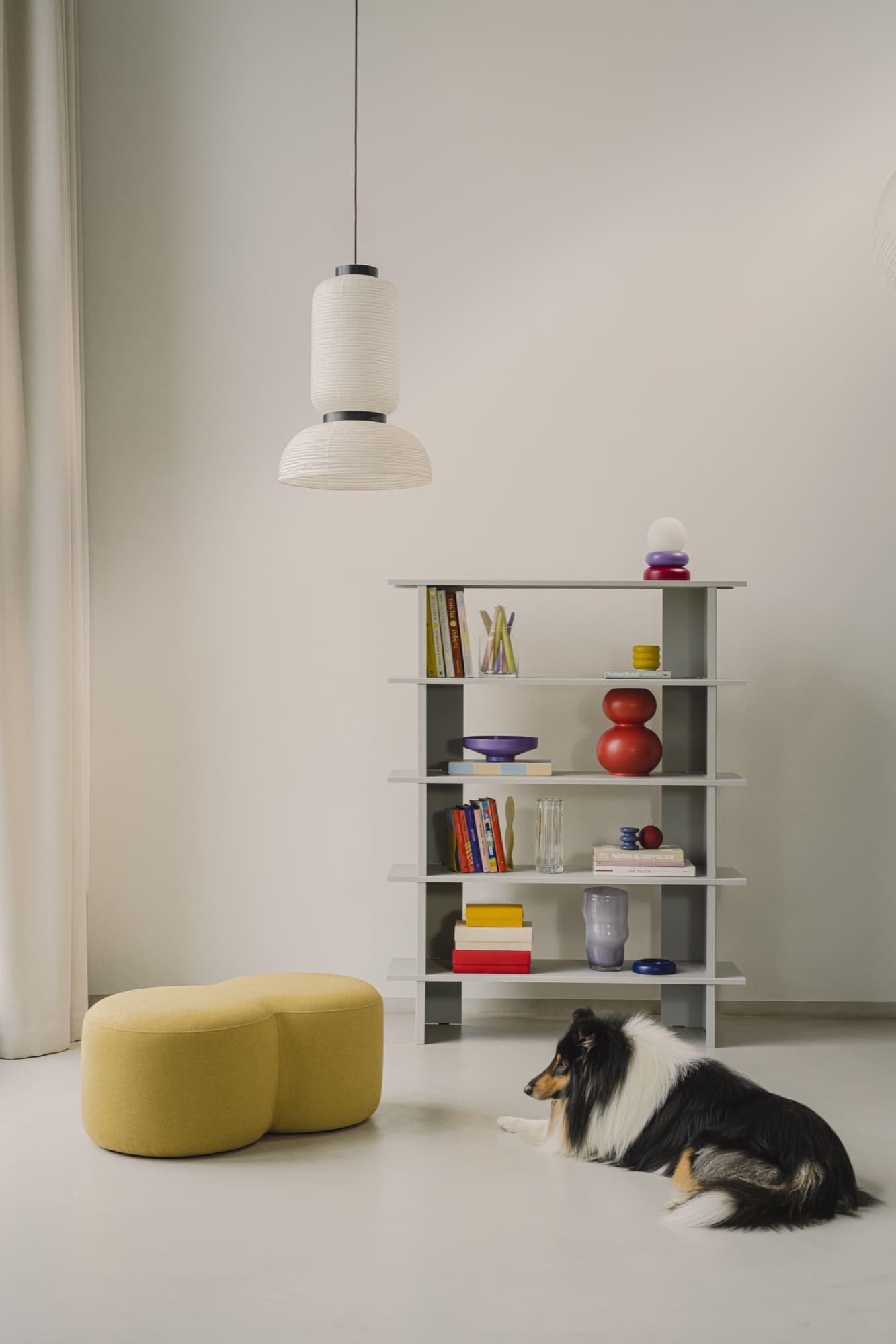 Wooden Open Bookcase with 5 Shelves