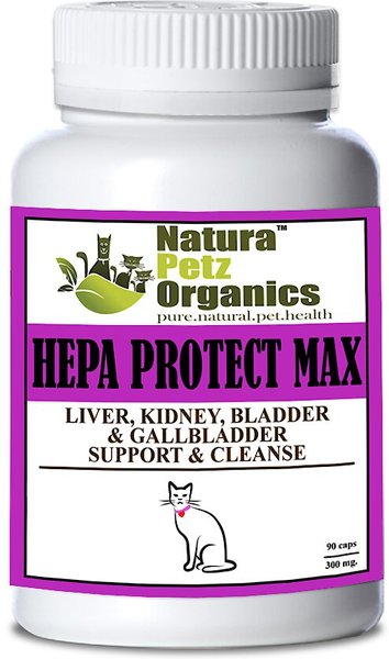 Natura Petz Organics Hepa Protect Max Cat Supplement， 90 count