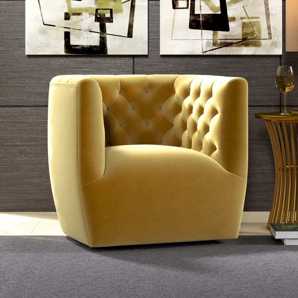 Luxor Mid Century Modern Swivel Accent Comfy Chair