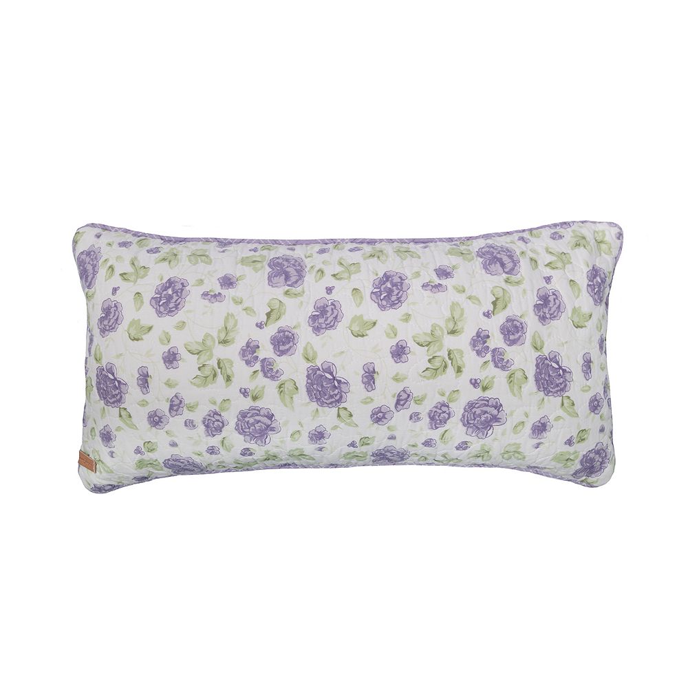 Donna Sharp Lavender Rose Oblong Throw Pillow