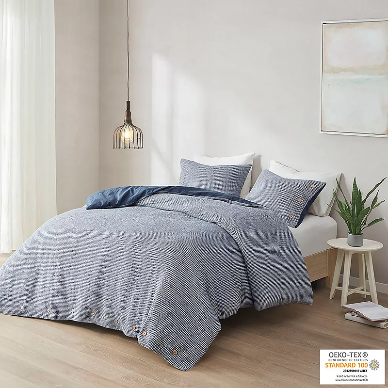 Clean Spaces Adalyn Waffle Weave Comforter Set with Shams