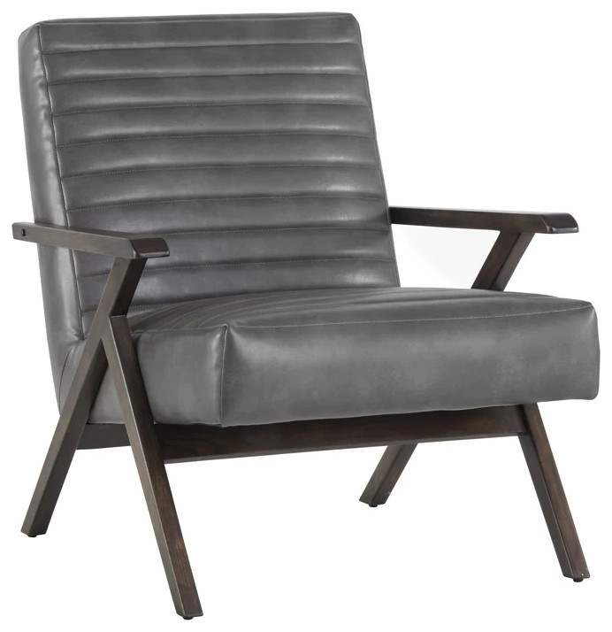 Viviana Lounge Chair Cantina Magnetite   Modern   Indoor Chaise Lounge Chairs   by Virgil Stanis Design  Houzz