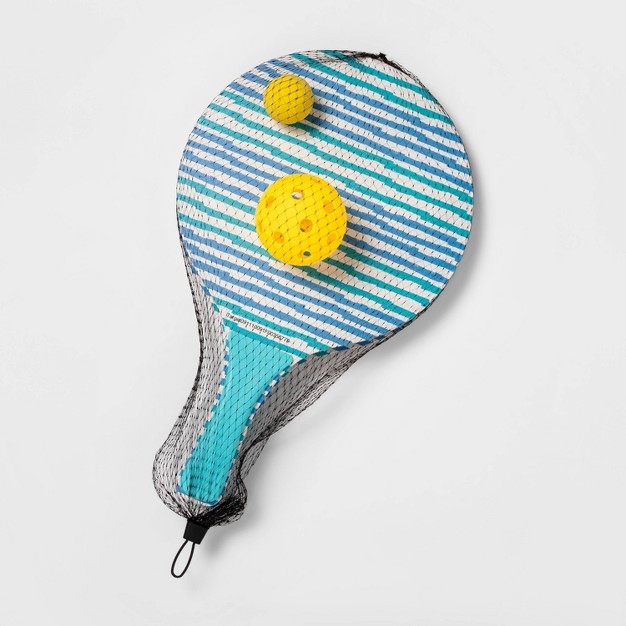 Blue Stripes Paddle Ball