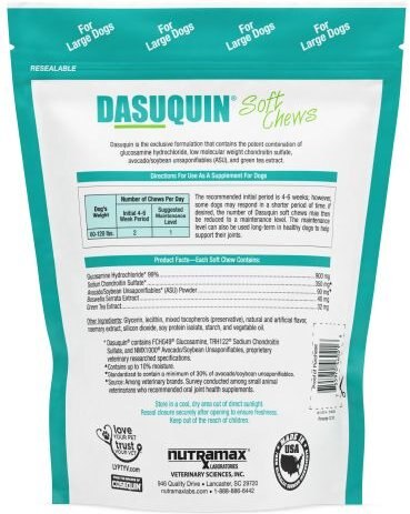 Nutramax Dasuquin Hip and Joint Soft Chews Joint Supplement for Large Dogs