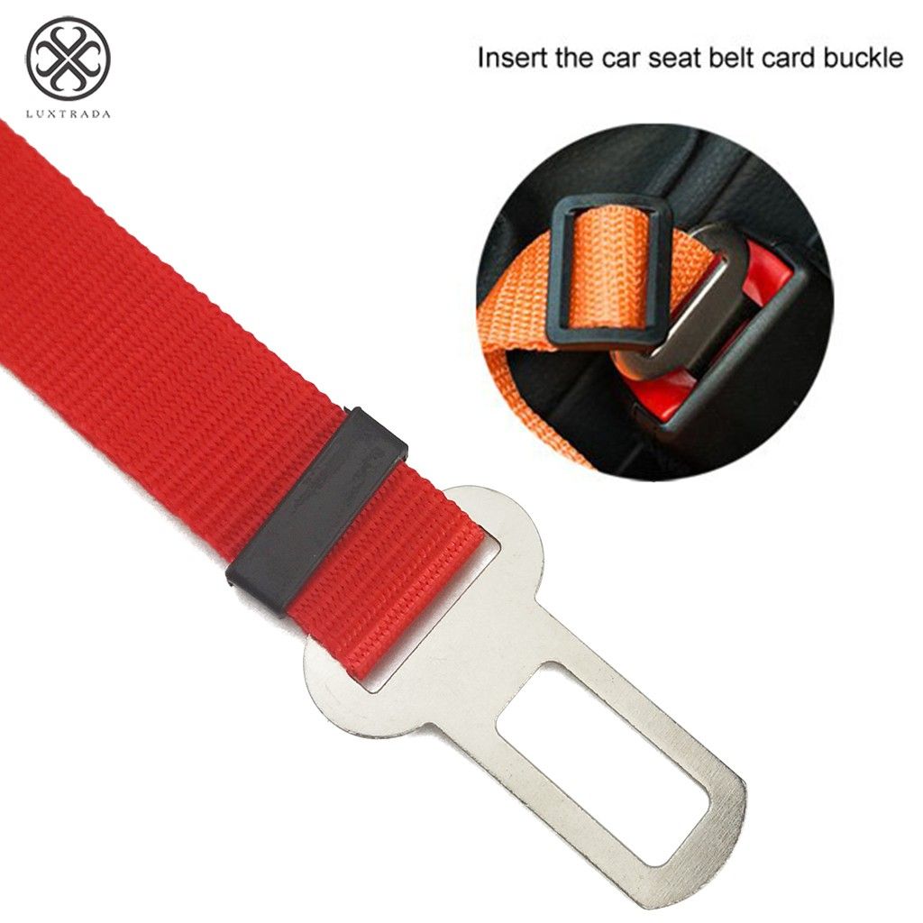 Luxtrada (2 Pack) Adjustable Car Safety Seatbelt for Cat and Dog with Swivel Clip for Large Medium Small Dogs