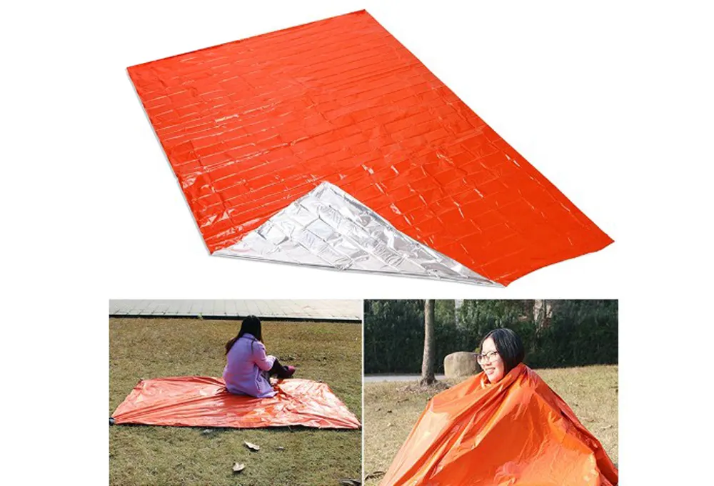 Outdoor Emergency Survival Sleeping Waterproof Camping Hiking Thermal Blanket Bag