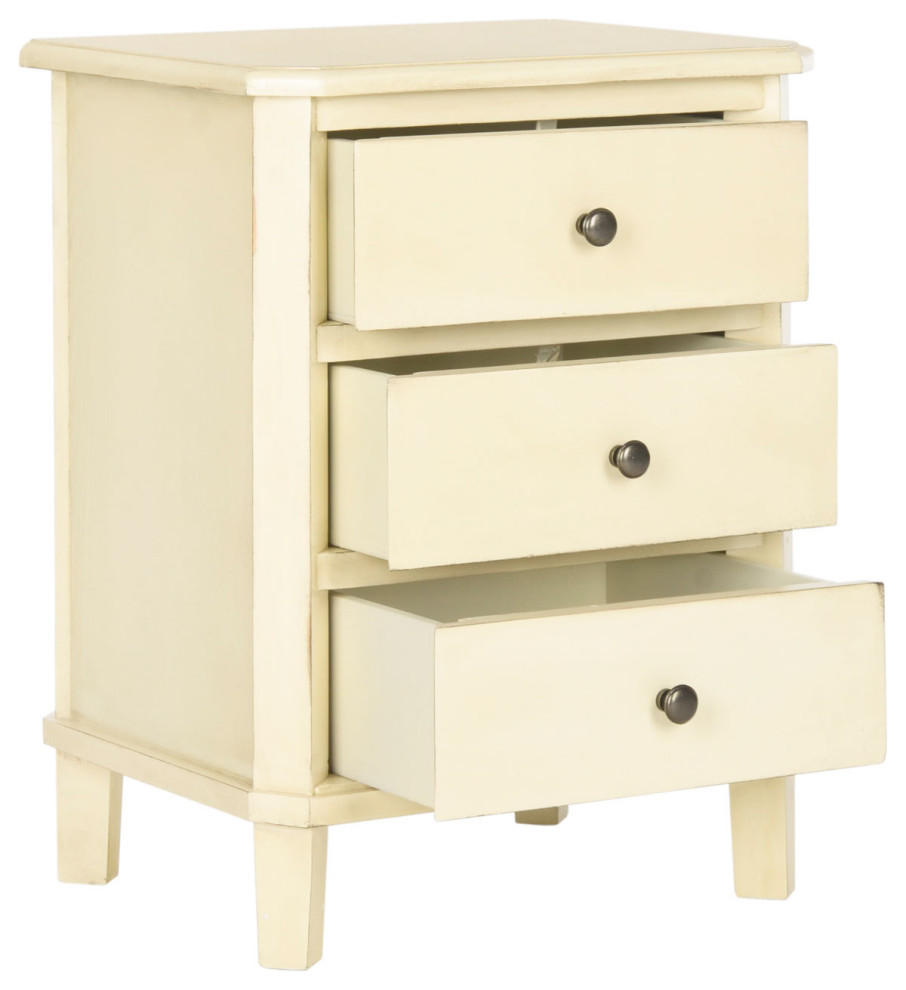 Washington End Table With Storage Drawers Barley   Farmhouse   Side Tables And End Tables   by Peachtree Fine Furniture  Houzz