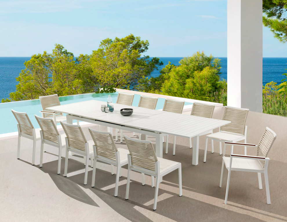 Maldives Outdoor Patio Dining Table   Contemporary   Outdoor Dining Tables   by Meridian Furniture  Houzz