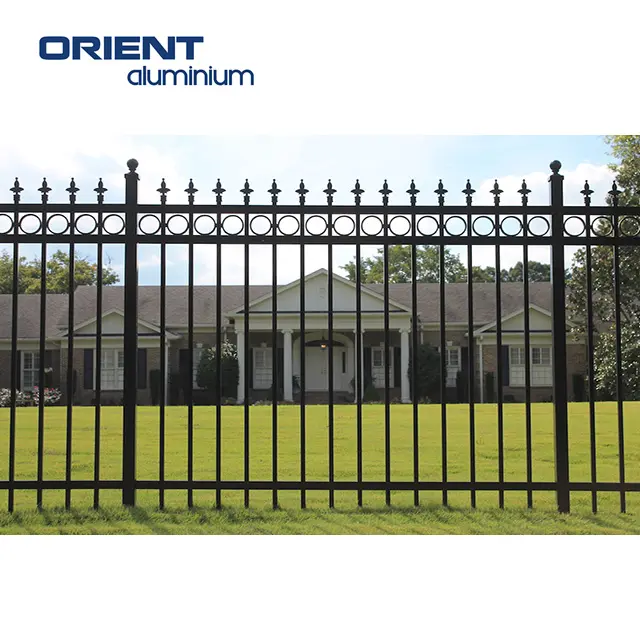 factory direct cheapest Heavy duty aluminum horizontal fencing screen High Quality metal garden fence panel