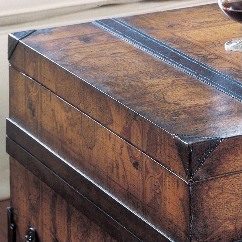 Beaumont Lane Wood Trunk Coffee Table   Traditional   Coffee Tables   by Homesquare  Houzz