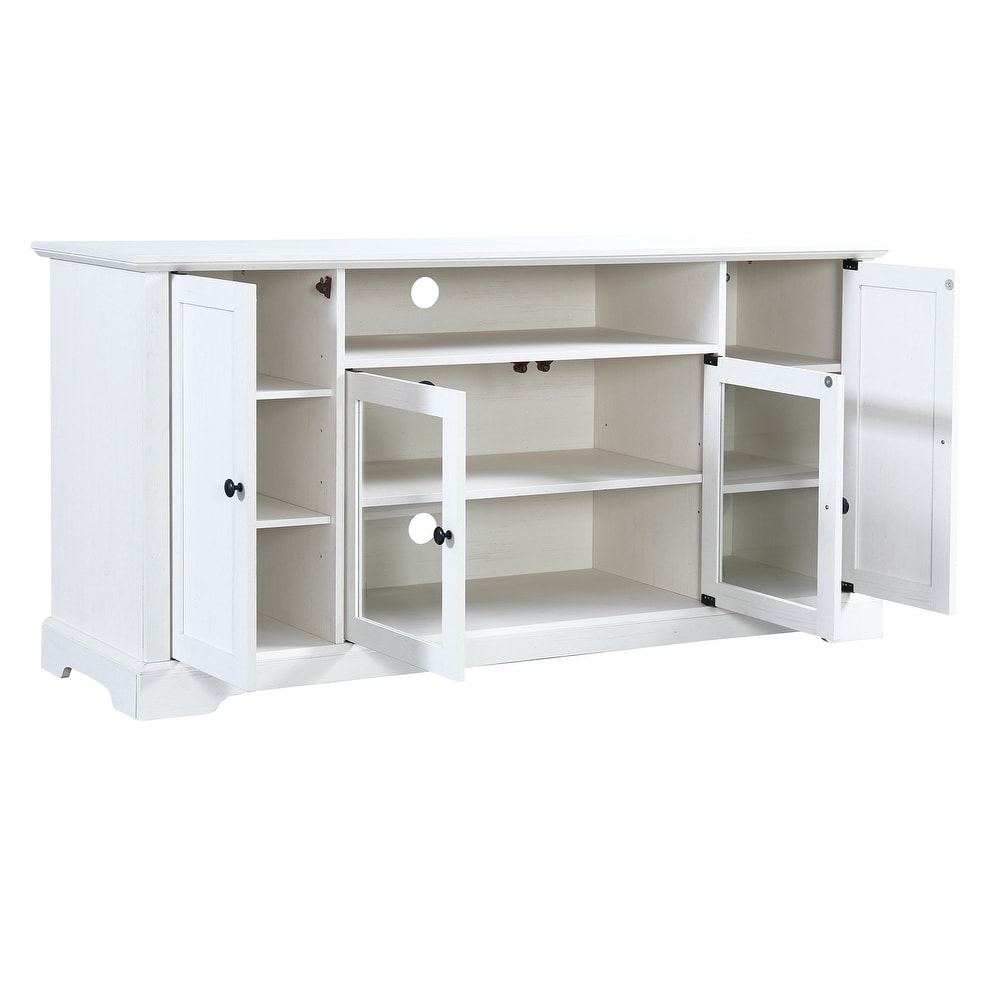 Classic TV Stand with Storage Cabinet for TV up to 65\