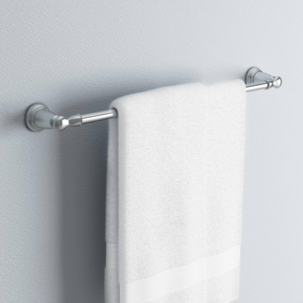 MOEN Banbury 24 in. Towel Bar in Chrome (2-Pack Combo) TY2624CH-2PK