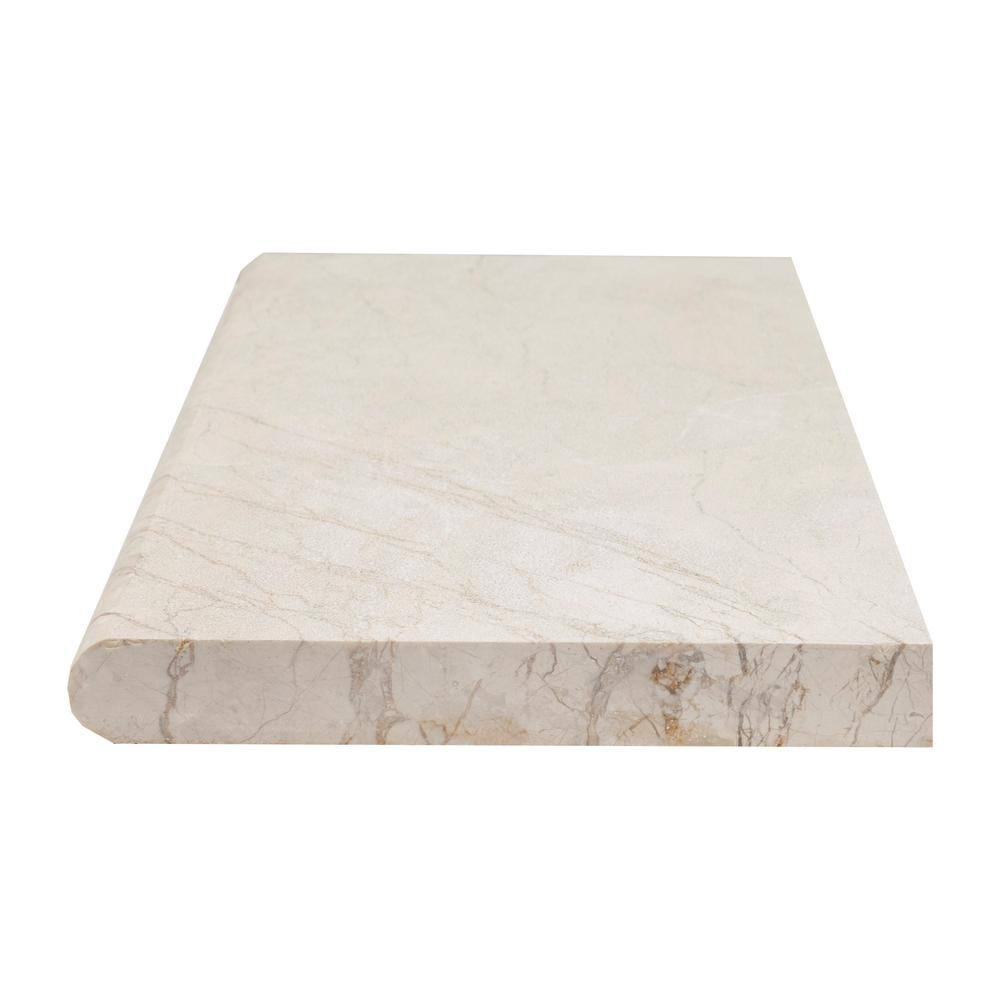 MSI Aegean Pearl 2 in. x 12 in. x 24 in. Tumbled Marble Pool Coping Tile (40 Pieces80 sq. ft.Pallet) MAEGPRL1224