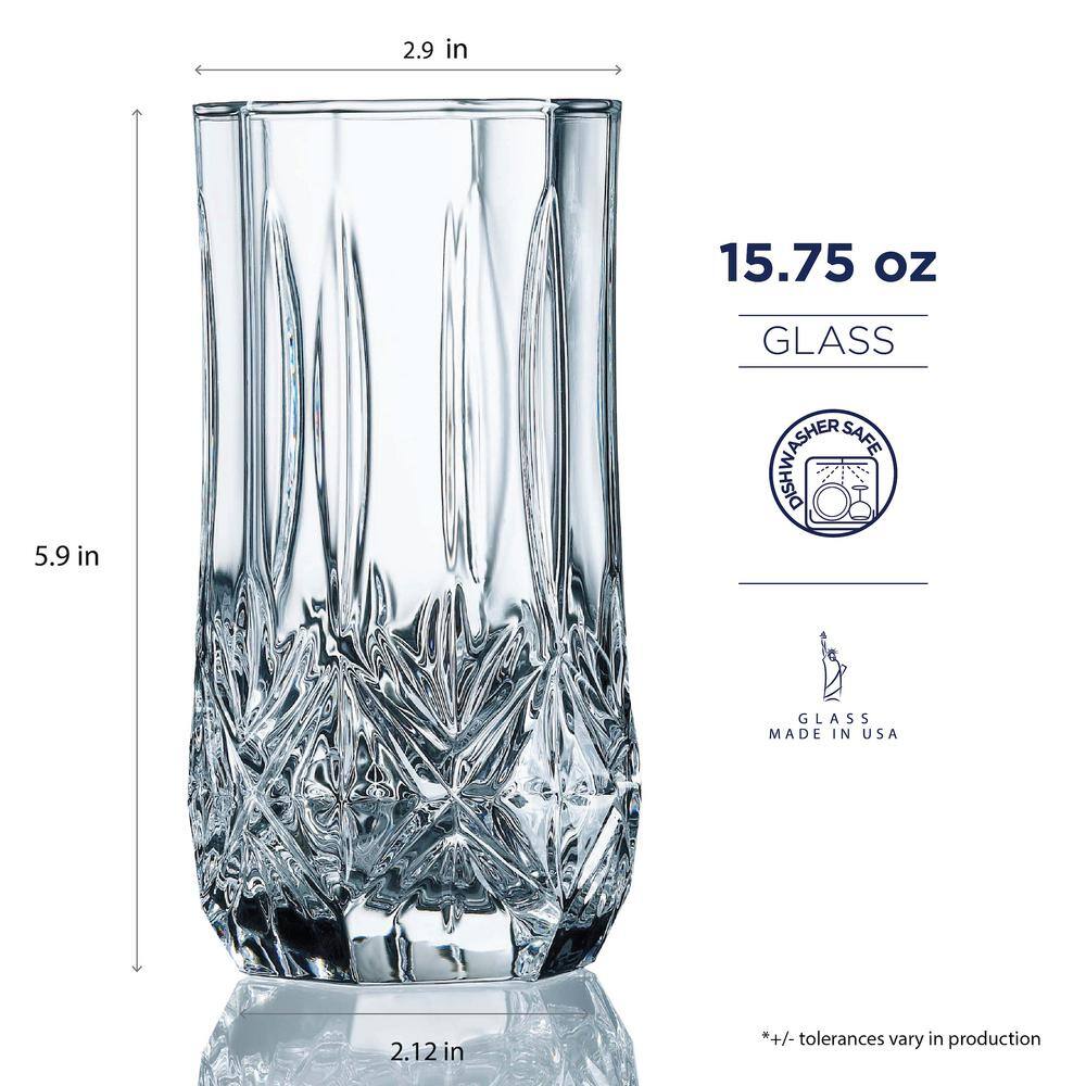 Luminarc Brighton 16-Piece Tumbler Set VO678