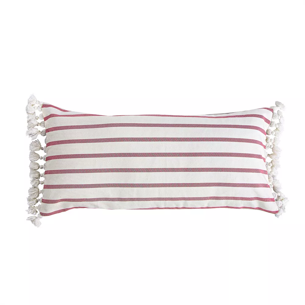 Levtex Home Thatch Home Joybirds Stripe Tassel Pillow