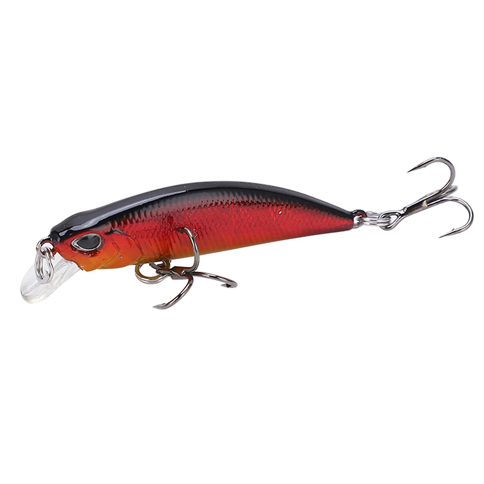 5cm Hard Artificial Minnow Fishing Bait 3d Lifelike Eyes Floating Wobbler Fishing Lures#1