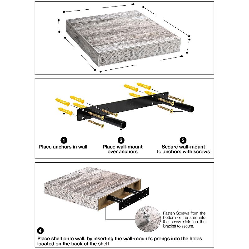 Sorbus Tile Wall Shelf