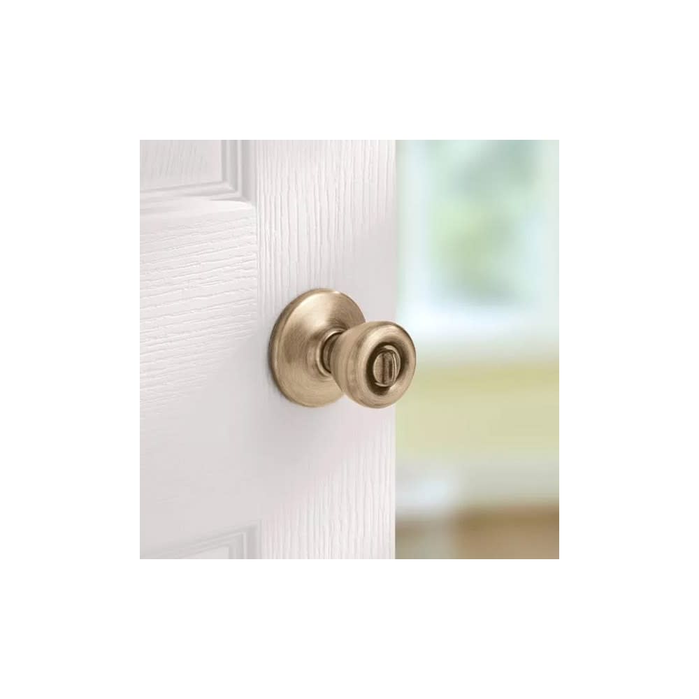 Antique Brass Bed/Bath Tylo Privacy Door Knob Set ;