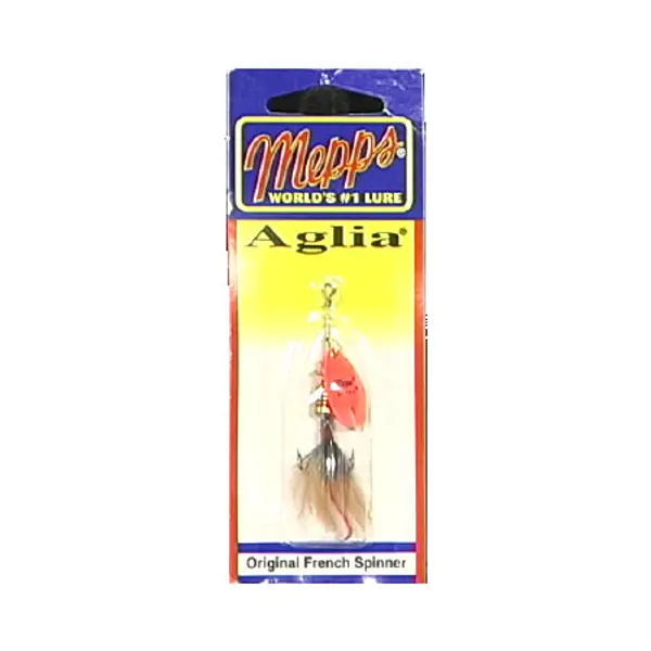 Mepps Hot Orange Aglia Dressed Fishing Lure