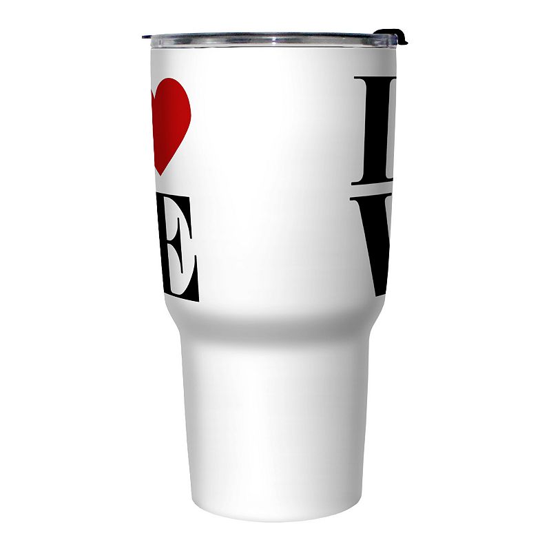 Love Heart Logo Stainless Steel Travel Mug