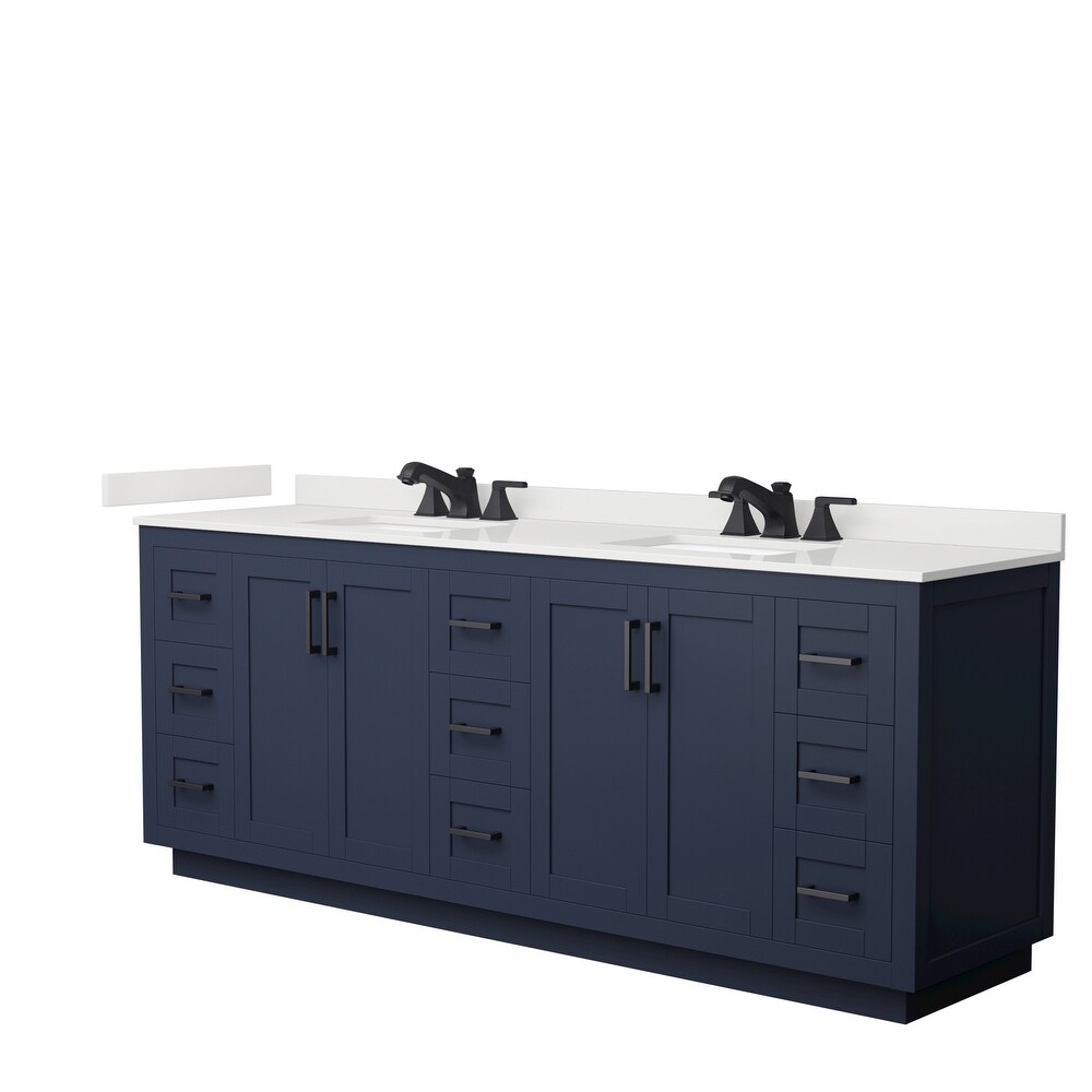 Miranda 84 inch Double Vanity  Quartz Top