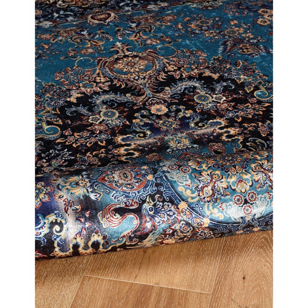 Emerald Martin Rug Blue navy Linon