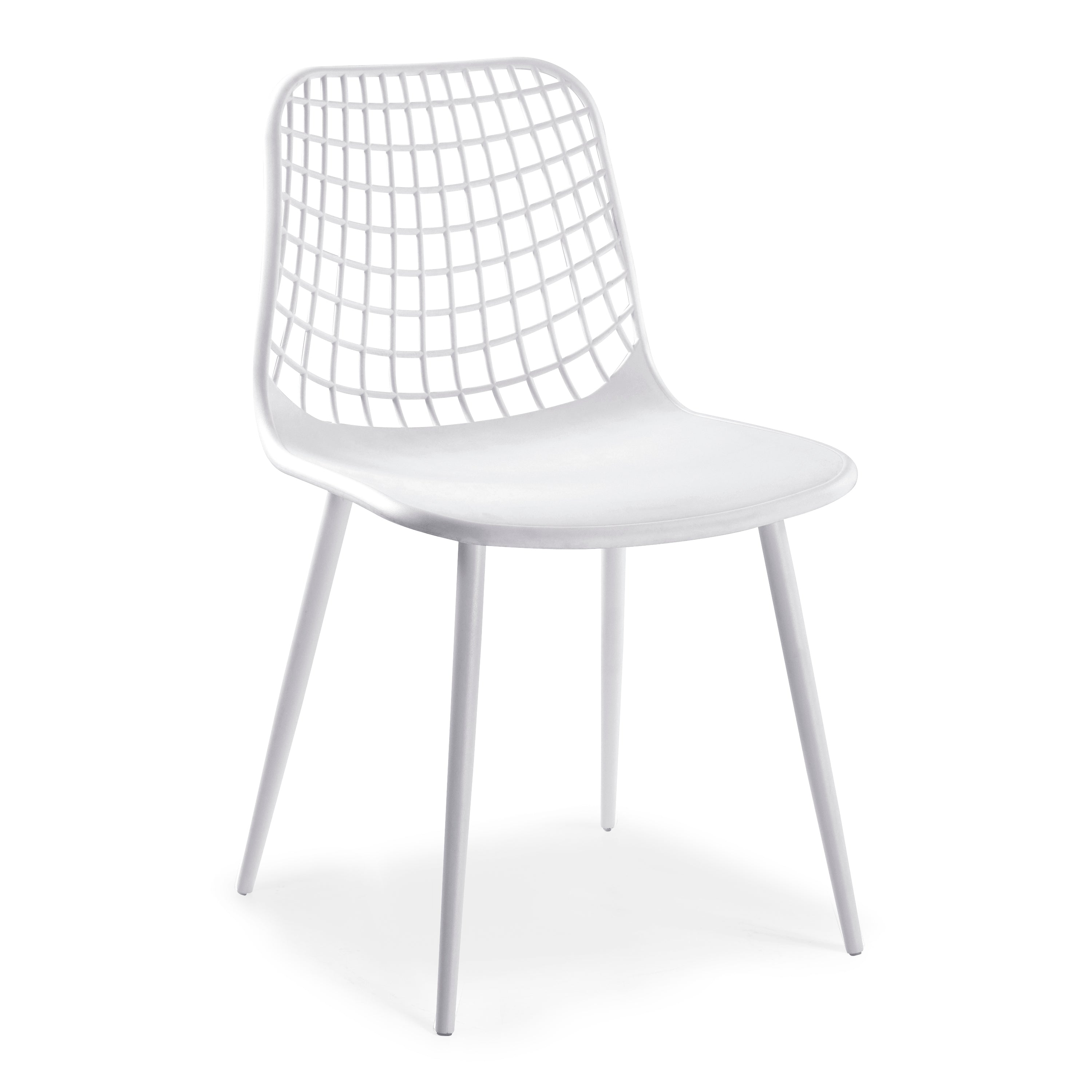 Poly and Bark Marais Dining Chair in White (Set of 4)