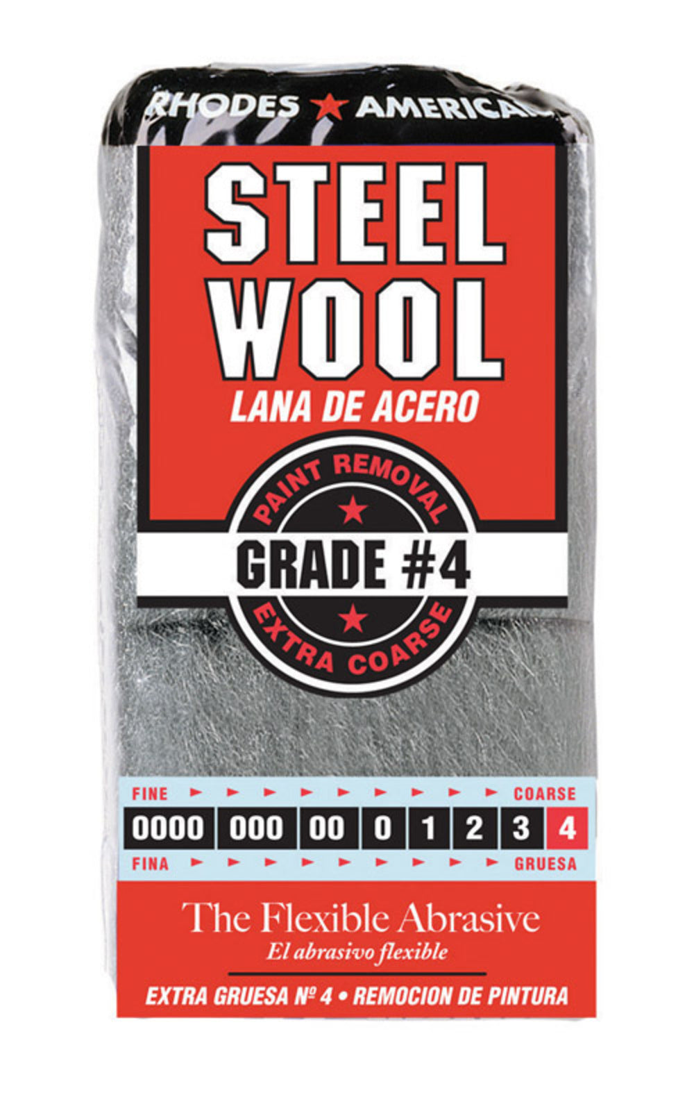 STEEL WOOL PADS #4 12PK