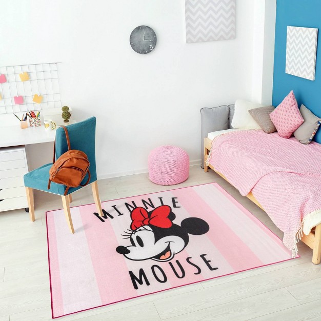 Minnie Mouse Striped Area Kids x27 Rug