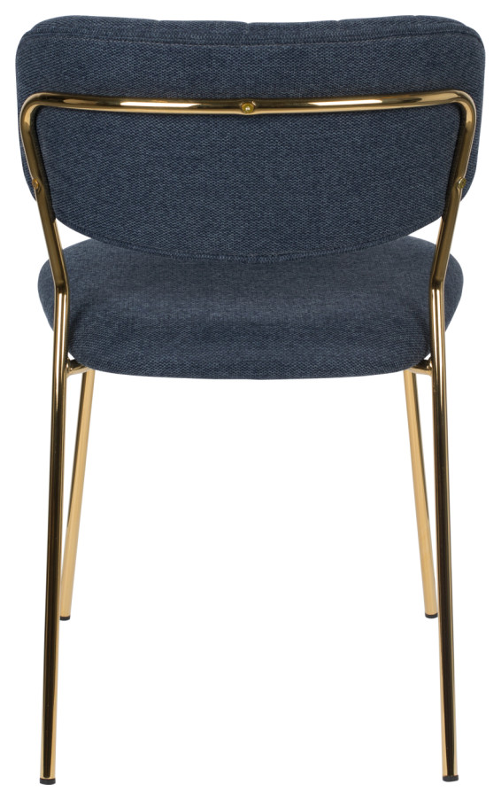 Mixed Fabric Upholstered Dining Chairs (2)  DF Jolien   Midcentury   Dining Chairs   by Oroa   Distinctive Furniture  Houzz