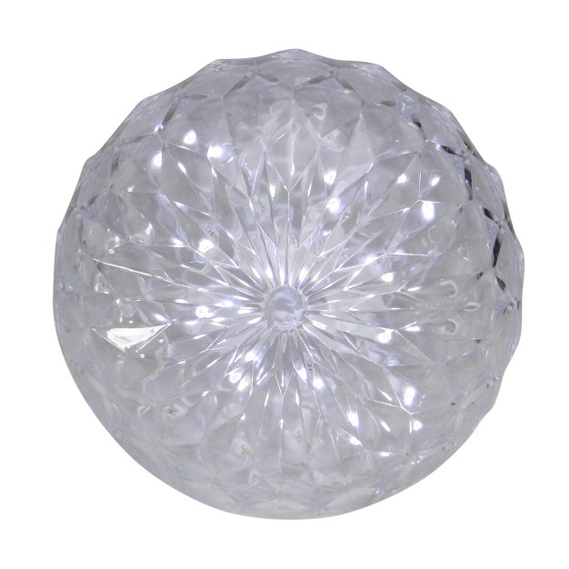 Clear Led Hanging Christmas Crystal Sphere Decor