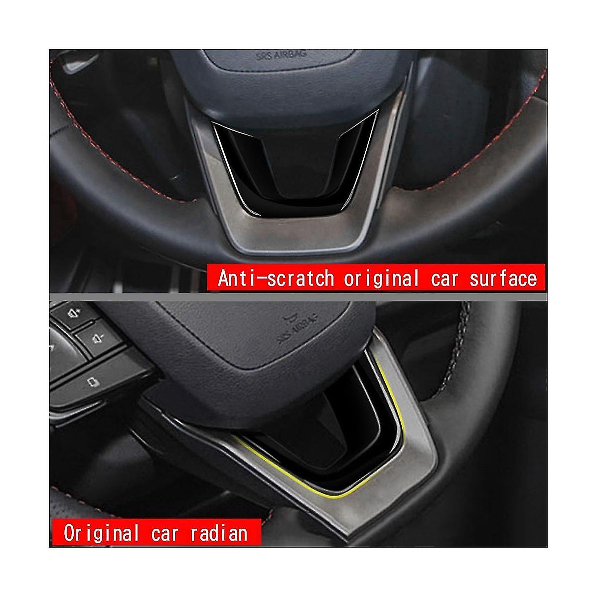 Black Steering Wheel Cover Interior Mouldings Strip Decoration For Nx260 Nx350h 2022+ Rhd