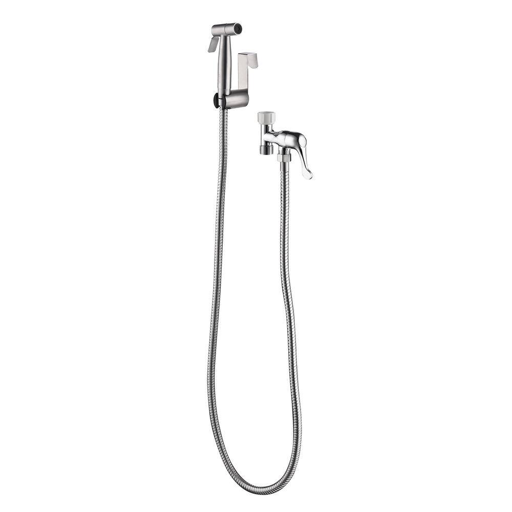 matrix decor Modern Single-Function Dual-Mount Handheld Bidet Sprayer in Stainless Steel MD-ALP33301NC