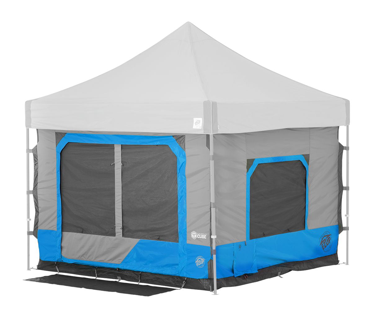 E-Z Up® Camping Cube™ Outdoor Canopy 6.4, Converts 10' Straight Leg Canopy into Camping Tent, Splash