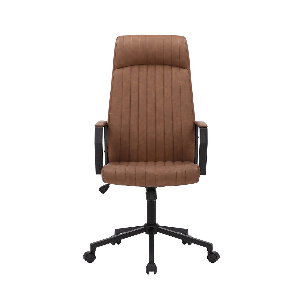 Porthos Home Shea Office Chair with Tilt Mechanism  PU Upholstery