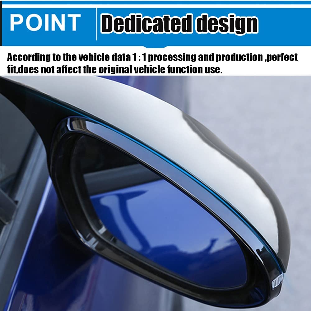 Xinrsheag ABS Material Car Side Mirror Caps custom Exterior Accessories Horn style Rearview Mirror Cover(Mirror Black) 2Pcs/Set for Kia New K5(2021 2022)