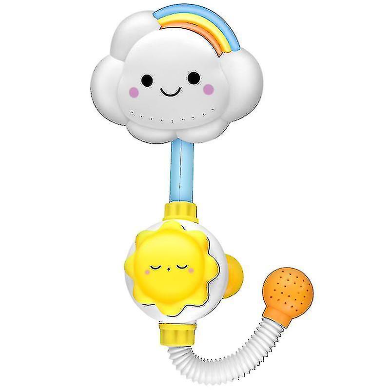 Baby Shower Toy Bath Water Shower Toy Cute Cloud Rainbow Spray Faucet Suitable For Toddl Free Shipping