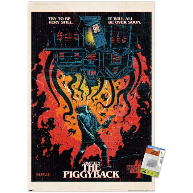 Trends International Netflix Stranger Things Season 4 The Piggyback Unframed Wall Poster Prints