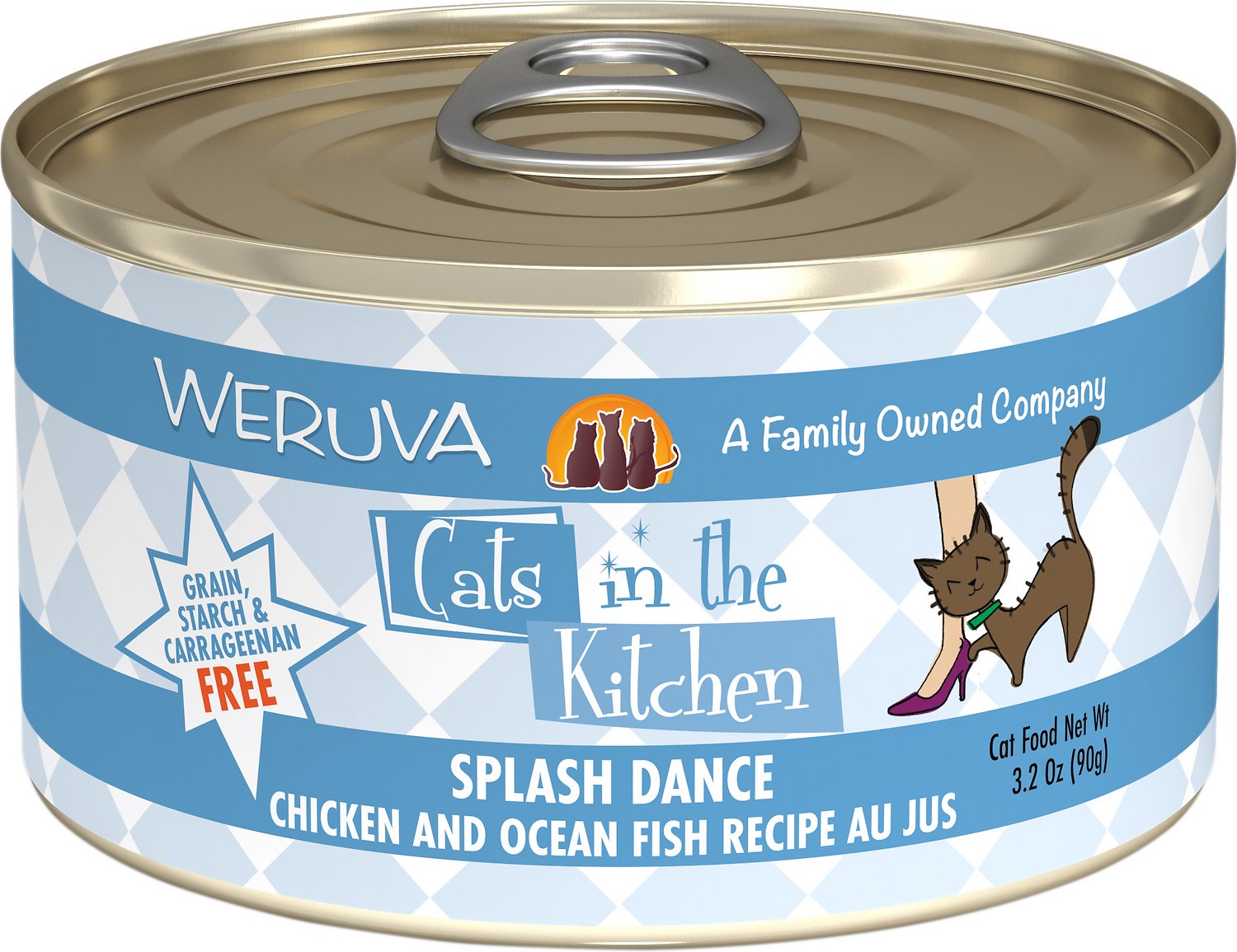 Weruva Cats In The Kitchen Splash Dance Chicken and Ocean Fish Recipe Au